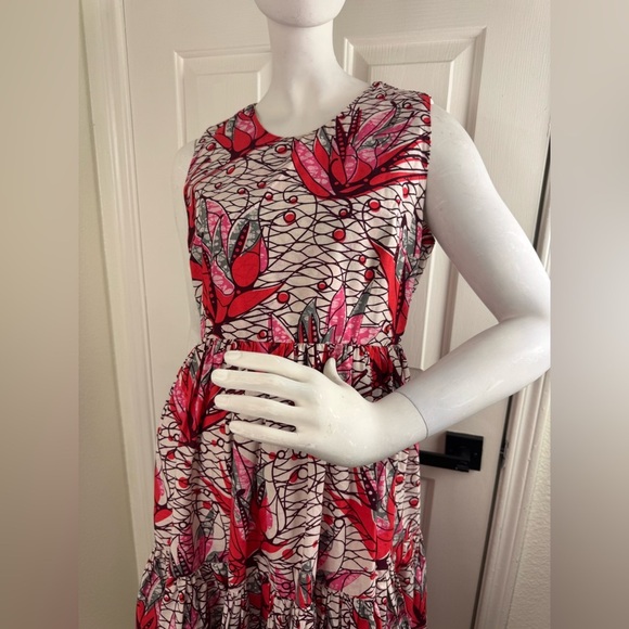 ONYII & Company Floral Sleeveless Maxi Dress - Red, Black And White Size L #189 - Picture 8 of 15